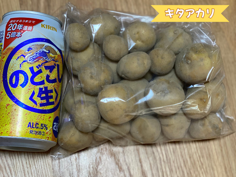 春採りじゃがいもミニ❗️４種類食べ比べ【アンデスレッド、男爵、キタアカリ、メークイン】