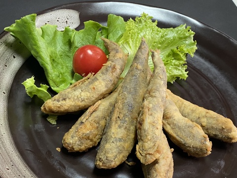 【大容量】【加熱用】コラーゲンたっぷりアンコウ切身＆メヒカリ唐揚げセット