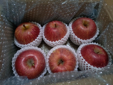 【 白米&りんご🍎セット】  白米5㎏  特別栽培米  3種（ひとめぼれ・つや姫・ササニシキ）から1種銘柄を選択！ジューシー果汁のサンふじ6個🍎入りです