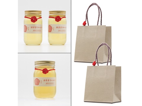 【福袋】【中300g×2個+大500g×1個】【結晶化が始まりました】はままつハニー 天然はちみつ