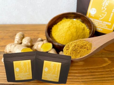【賞味期限間近セール！】《１００g・２個セット》手軽に健康茶やお料理に！自然栽培 春ウコンパウダー 沖縄県産