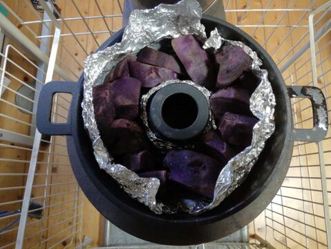 さつまいも(パープルスイートロード)３㎏前後【農薬化学肥料不使用】【熨斗(のし)対応可】【あわせ買い可】　サツマイモ