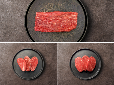 【新商品】［～5/24まで］希少ステーキ３種お試し食べ比べセット（1.2kg）