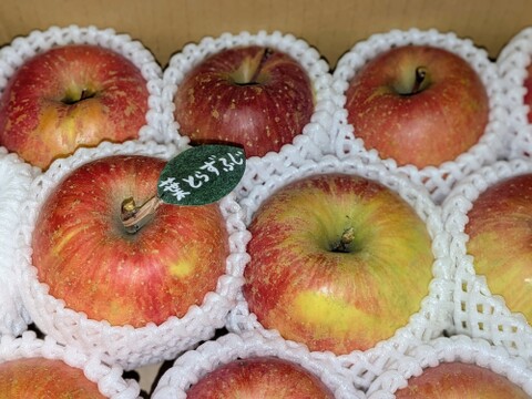 ★★新春セール★★【冬ギフト】 🍎レビュー数1900件突破！！《家庭用》青森完熟葉とらずふじ８〜１２玉(約３kg)🍎ID119812 りんご 訳あり