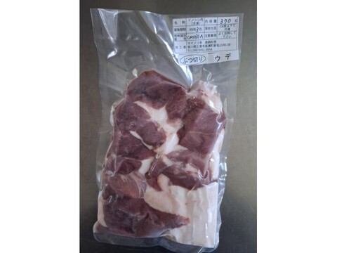 ジビエ　イノシシ　ウデ　ブツ切り　370g