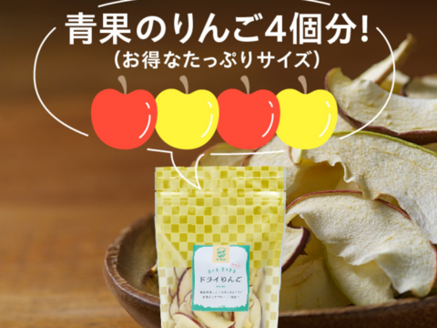 噛むほどに美味い！青森県産ドライフルーツりんご「木の実　実のまま」50ｇ×3袋