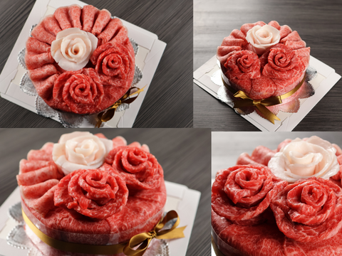 【大切な人への贈り物へ】黒毛和牛『下村牛』　肉ケーキ