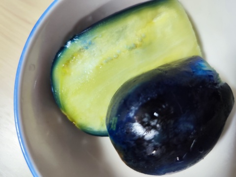 【なす•クール便】希少在来種「新潟黒十全茄子」甘味あるやわらかナス 浅漬けに最適 1kg