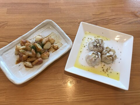 新物　北海道産にんにく【ホワイト六片】バラ500g※一部皮むけあり