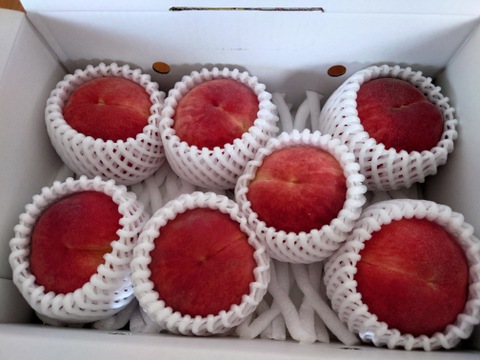 【桃：夏かんろ・2kg箱】甘さと食味が一級品の早生品種