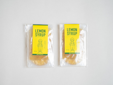 【本格LEMON SYRUP 】レモンシロップ〜レモンピール＆国産はちみつ入り〜60g×6袋