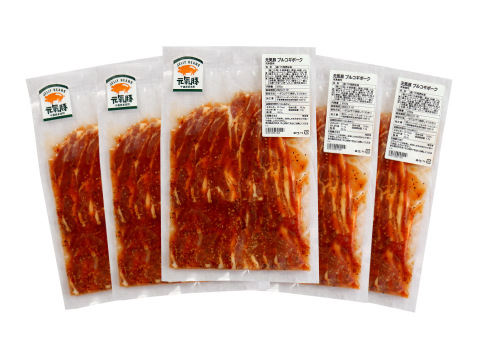 ★BS朝日「家呑み華大」で紹介されました★【お買い得セット】解凍したらフライパンで焼くだけ！「元気豚 プルコギポーク　250ｇ×5パック」　【213】