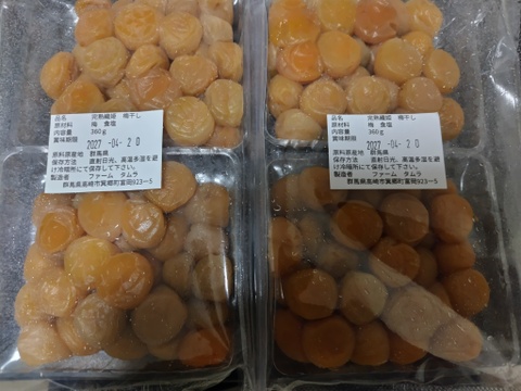 【無添加】群馬の梅　完熟織姫小梅　手作り梅干し　360g×2パック（2025年度新物）　昔ながらの酸っぱい梅干し
