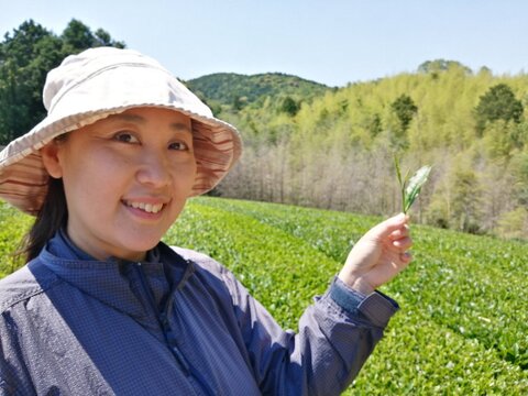 【メール便】まろやか・深蒸しかぶせ緑茶！特上かぶせ茶【葉月】105g（農薬・化学肥料・除草剤不使用）