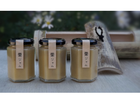 栗ジャム　/　(大)150ml × 3本　/　竹の飯盒入り