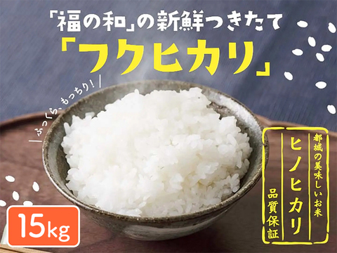 【新米：令和5年度産】『白米』旨味たっぷり！都城盆地米ヒノヒカリ　15kg（7.5kg×2袋）