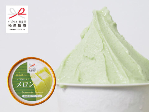 【夏ギフト】アイスクリーム  タカミメロン 猿島茶入り 6個セットスイーツギフト ギフト対応可能 デザート ご褒美 ICE-004