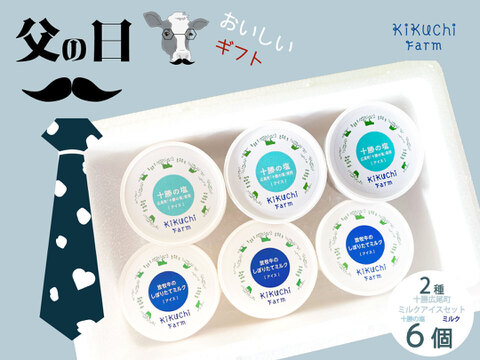 十勝の塩ミルクジェラート６個入りセット