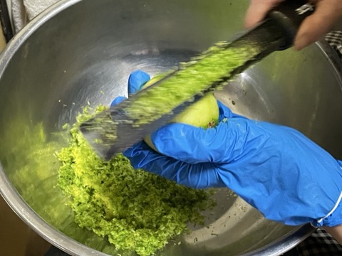 香り豊か！ゆず胡椒【鍋、ぎょうざ、煮物などに】