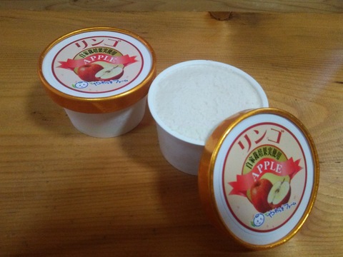 果汁たっぷりアイスクリーム10個セット〔ブルーベリー５個りんご５個入〕