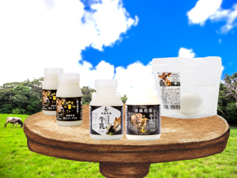 お試しセット！牛乳150ml×2本、飲むヨーグルト100ml×2本、モッツァレラチーズ100g×1個