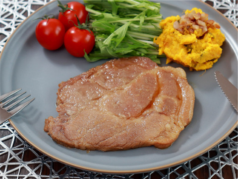 【お買い得5パックセット】しっかりソース味「元気豚 肩ローストンテキ」130g×5パック