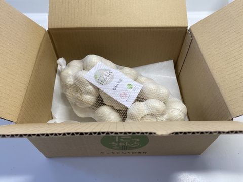 青森県産にんにく　ホワイト六片　１キロ　A品　Lサイズ