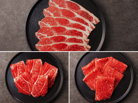 【ギフト】豪華３種しゃぶしゃぶ用セット 計600g　熨斗対応可【冬ギフト】