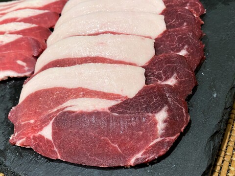 イノシシスライス2種盛りセット！ロース肉300ｇ＋バラ肉260ｇ　肉甘みのある野生肉