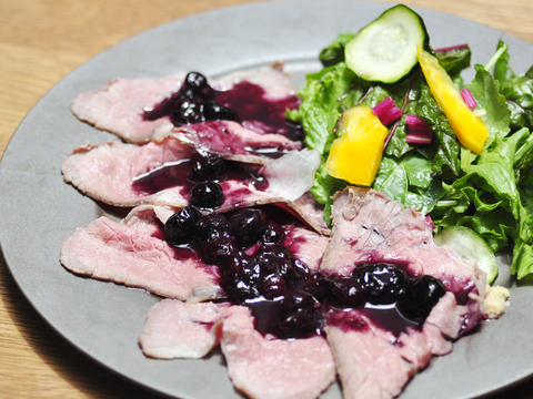 【生食用】　朝採り！旬のブルーベリー（ピンクレモネード入りミックス）１２５ｇ×４Ｐ  限定５箱