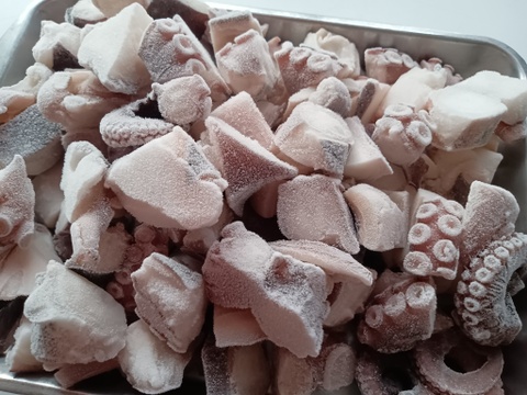 北九州市が誇る関門海峡たこ　プリプリ刺身用ぶつ切り500g♪たこ焼き、アヒージョ、唐揚げに直ぐ使えます