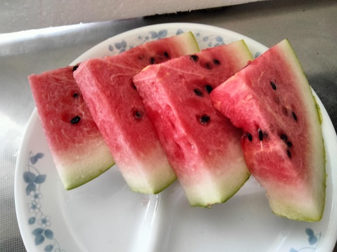 【最短発送】兵庫産チャンピオン 大玉スイカ　6700ｇ