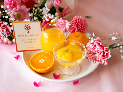 【母の日ギフト】【5月上旬より発送予定】バラエティセット 100%ピュアジュース180ml×寒天ゼリーセット m-113f