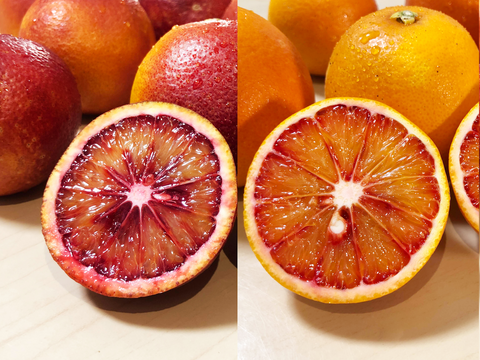 ブラッドオレンジ モロ・タロッコ食べ比べ 2kg : 赤色の果汁が特徴のオレンジ