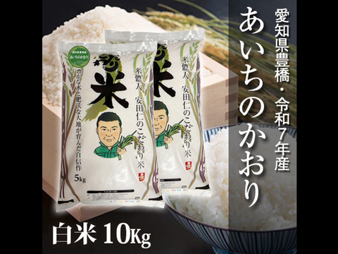 【節減対象農薬6割減】あいちのかおり 白米10kg【令和7年・愛知県産】