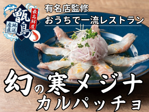 【都内18店舗展開する一流シェフ御用達】おうちで一流レストラン最高鮮度寒メジナ×日本一おいしいカルパッチョ一度食べればやみつき食感確定🐟20代女性漁師が手掛ける甑島ブランド【冬ギフト】【1月下旬予約】
