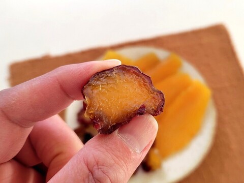 干し芋食べ比べセット「平干しタイプ100g×2袋」と「ひとくちタイプ90g×2袋」（大分県産、栽培期間中農薬・肥料不使用、メール便発送）