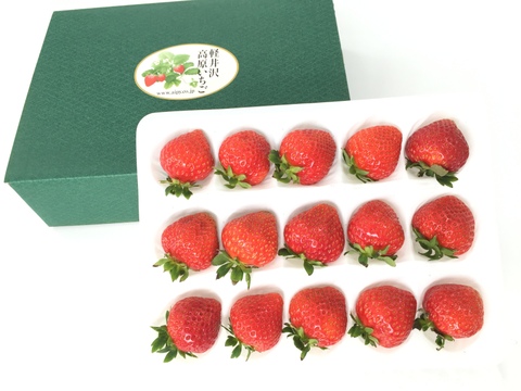 【軽井沢ガーデンファーム・稀少な夏秋いちご・化学農薬を限界まで抑えたこだわりの当園独自農法】糖度測定と職人による厳選いちご・軽井沢高原プレミアム夏秋いちごＢＯＸ（３６０ｇ入り【贈答用】）