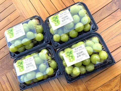 期間限定　シャインマスカット５キロ粒売り　小粒、中粒 粒売りぶどう】 ご家庭用 SHINE MUSCAT（約900g～1100g）：福島県産