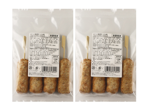 ふっくらジューシー！レンジで簡単！みつせ鶏焼きつくね串 8本