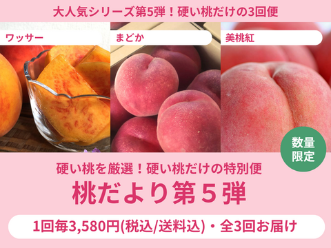 【売り切れ】【限定200セット】3種の桃だより第5弾（食べチョク公式）