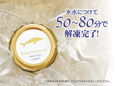 【国産フレッシュキャビア】FISH VEGGIES NAGAOKAべステルキャビア 15g 　シェルスプーン・化粧箱付き