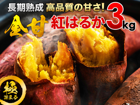 【都城産】長期熟成！宮崎産さつまいも紅はるか 3kg