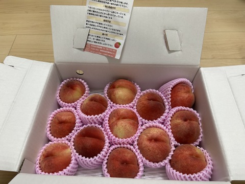 希少な桃　美桃紅　約3kg 8～16玉　8月下旬【ASIAGAP認証農場：津軽農園】　安心・安全な桃　収穫した日に発送　家庭用　農家直送【朝どれ】