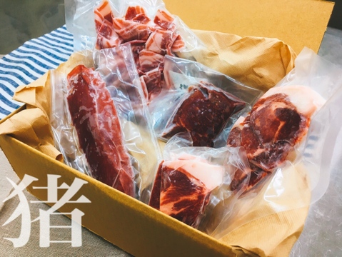 福岡産 猪肉 各部位食べ比べセット600ｇ 3 5品 福岡県産 食べチョク 農家 漁師の産直ネット通販 旬の食材を生産者直送