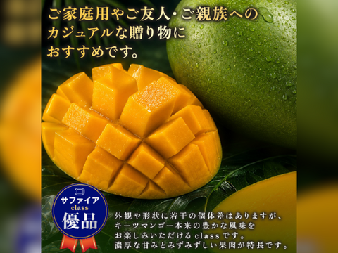 贈答用 優品】宝石マンゴー（キーツマンゴー）1㎏：沖縄県産のキーツ