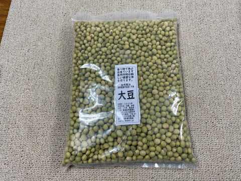 肥料不使用・農薬不使用の自然１９年の大豆　4ｋｇ
