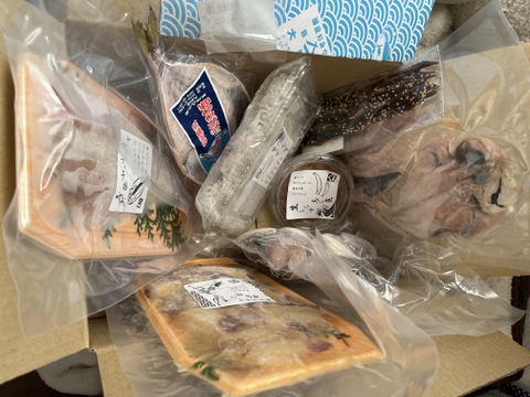 【福袋2025】８種類★綱元漁師おまかせ魚介セット（大）
