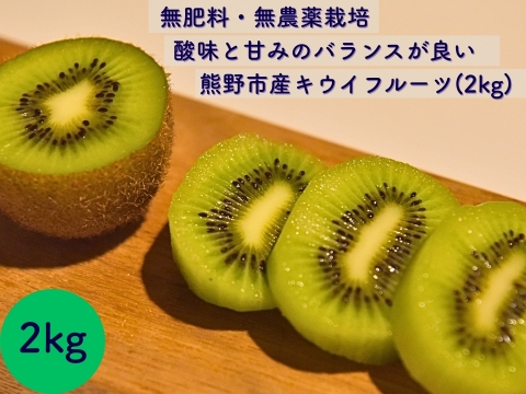 【自然栽培】三重県熊野市産キウイフルーツ(ヘイワード)(約2㎏)