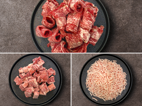 【家計応援＊30％OFF】［～4/19まで］使いたい分だけ使えるパラパラ食べ比べセット（2.0kg）（バラスライス・煮込み用バラ・牛脂）